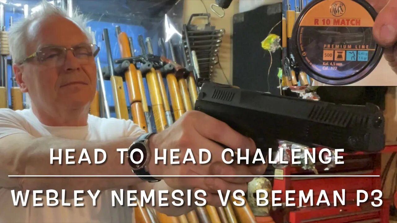 Head to head challenge Webley Nemesis vs Beeman p3 high end single strokes RWS R-10 match pellets