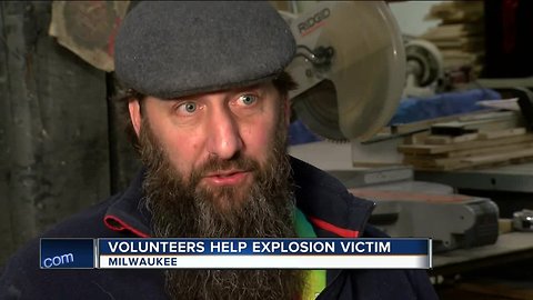 Volunteers make Milwaukee explosion victim's workshop wheelchair accessible