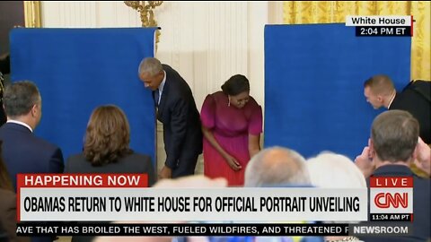 Barack and Michelle Return to White House for Their Portrait Unveiling