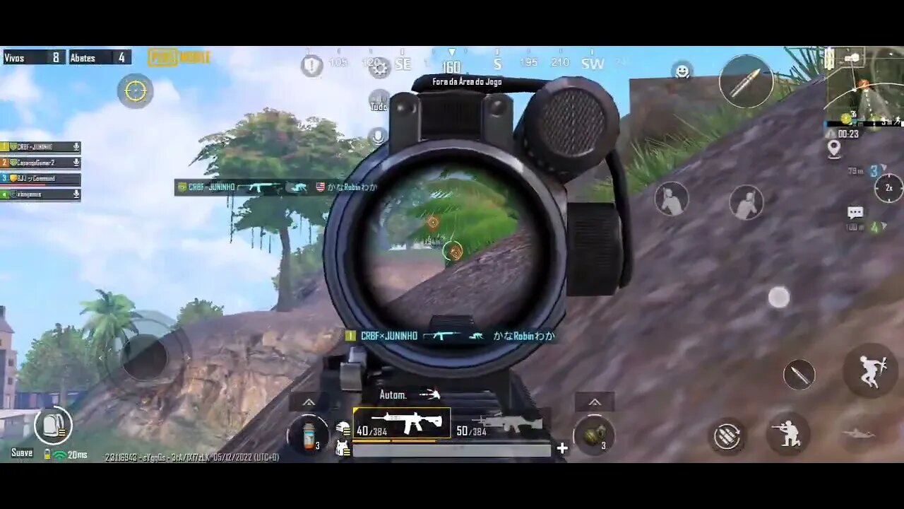 Várias plays em sequência Jogando PUBG Mobile. Vídeos sem cortes. (1)