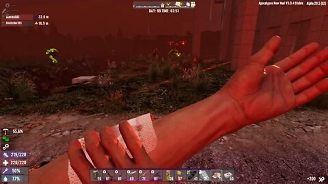 7 Days To Die | Alpha 20.5 - Apocalypse Now S1.E19B | Horde Day 98 - zombies can't get us.