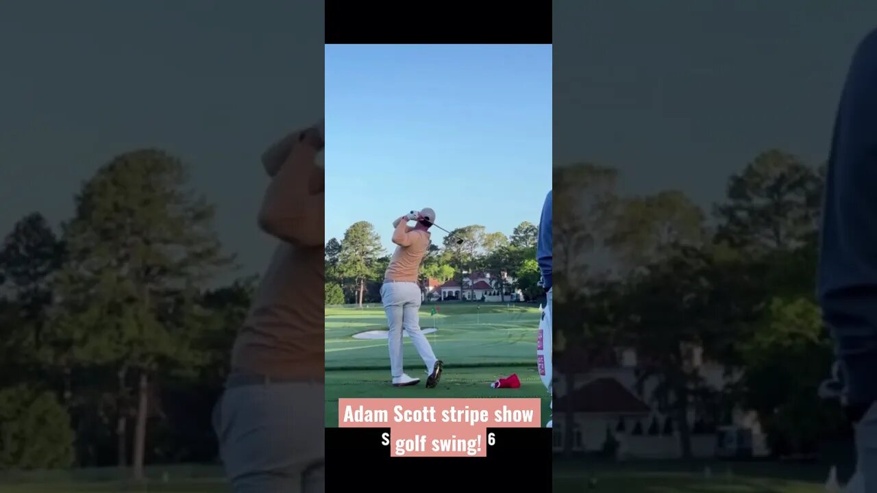 Adam Scott golf swing stripe show! #adamscott #golf #pgatour