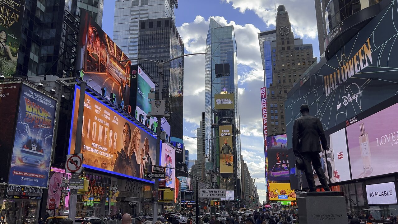 Times Square with Pastor Artur Pawlowski