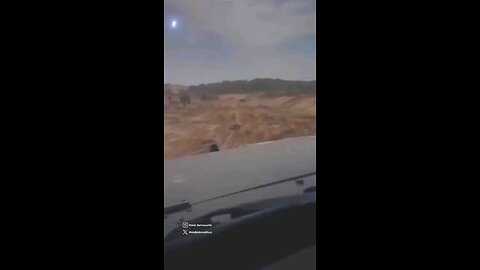 🇮🇱 Zionist Jewish terrorists pull a Palestinian man behind their vehicle.