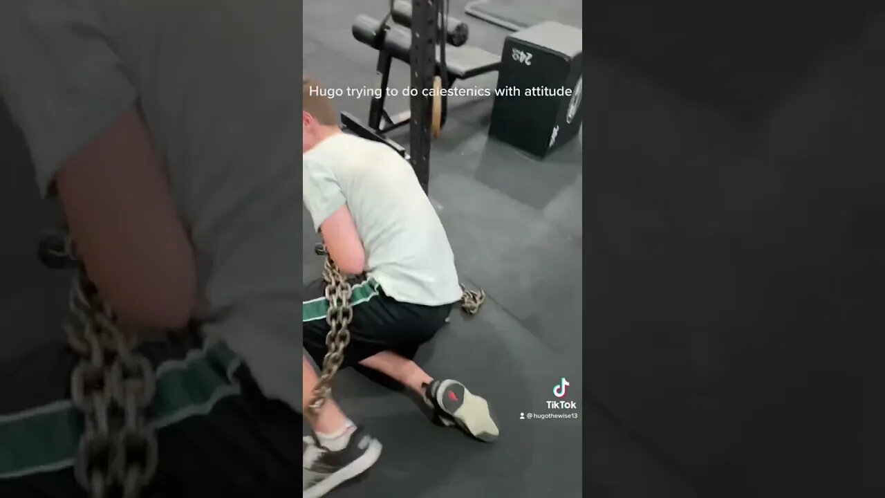 HUGOtheVIKING trying to do chained Calestenics with a attitude￼￼