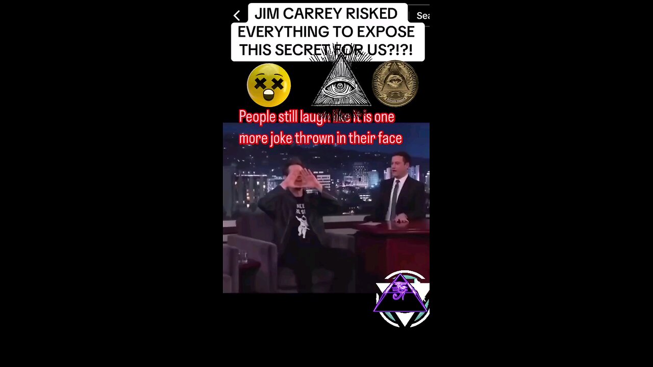 jim Carey tells truth about the illuminate