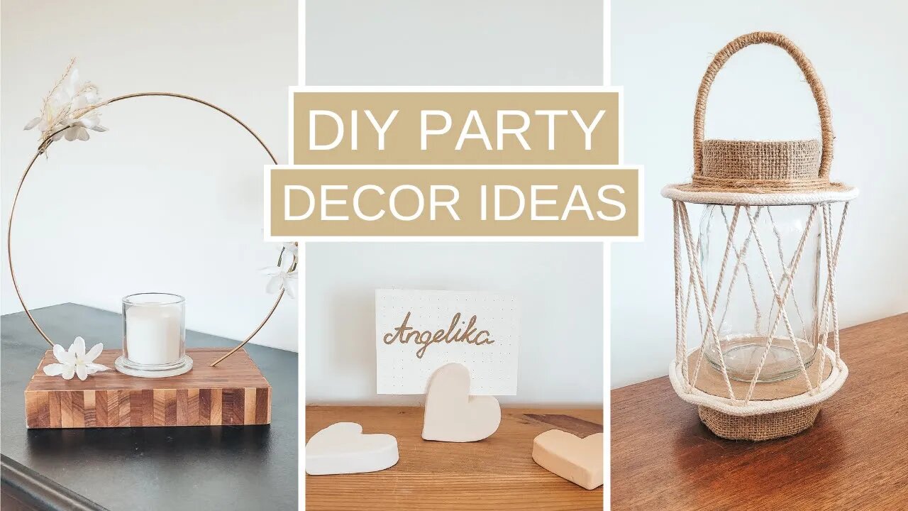 DIY GARDEN PARTY/ WEDDING DECOR IDEAS - decorations for special occasions