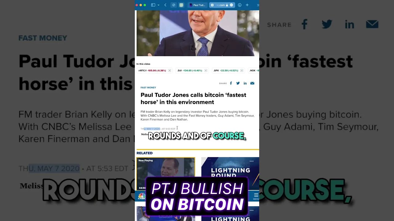 🐂Paul Tudor Jones Bullish on Bitcoin Once Again!🚀