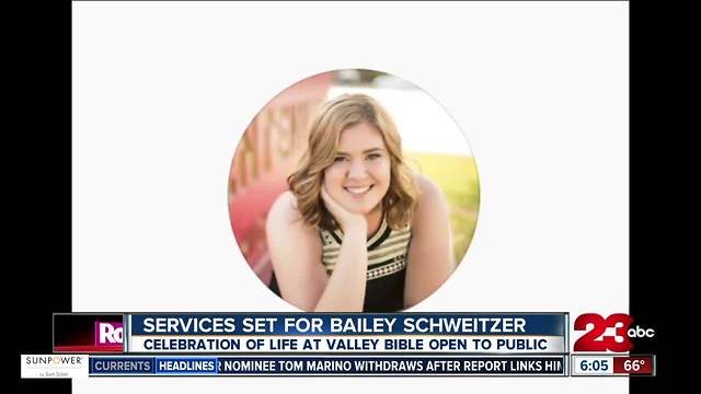 Services set for today for Bailey Schweitzer