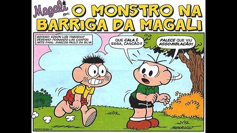 Magali em-O monstro na barriga da Magali | Gibis do Rapha 2