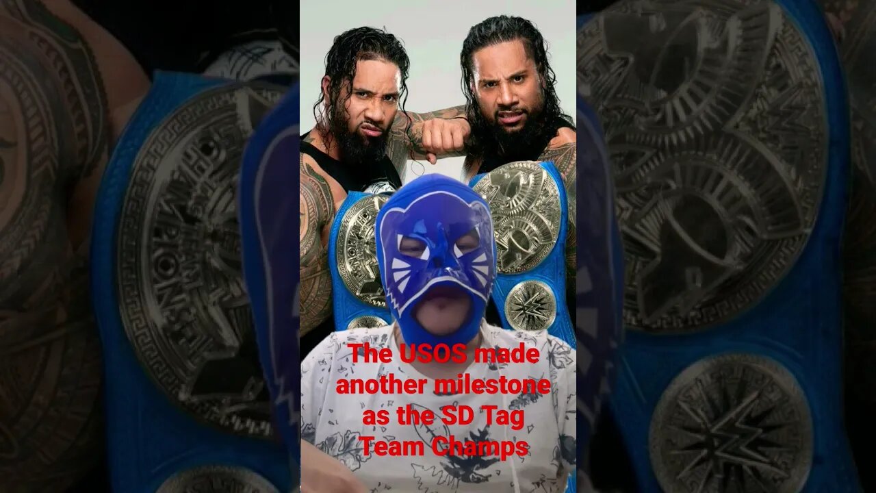 Another Milestone was achieved by the USOS as the current SD Tag Team Champs #shorts