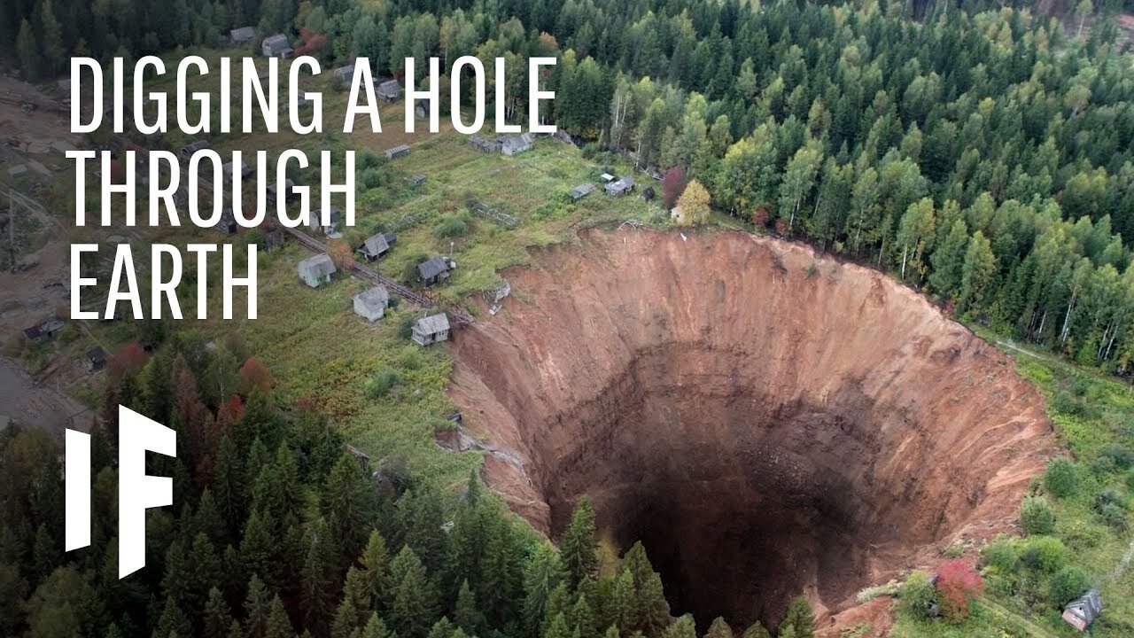 What if we drilled a hole through the earth?