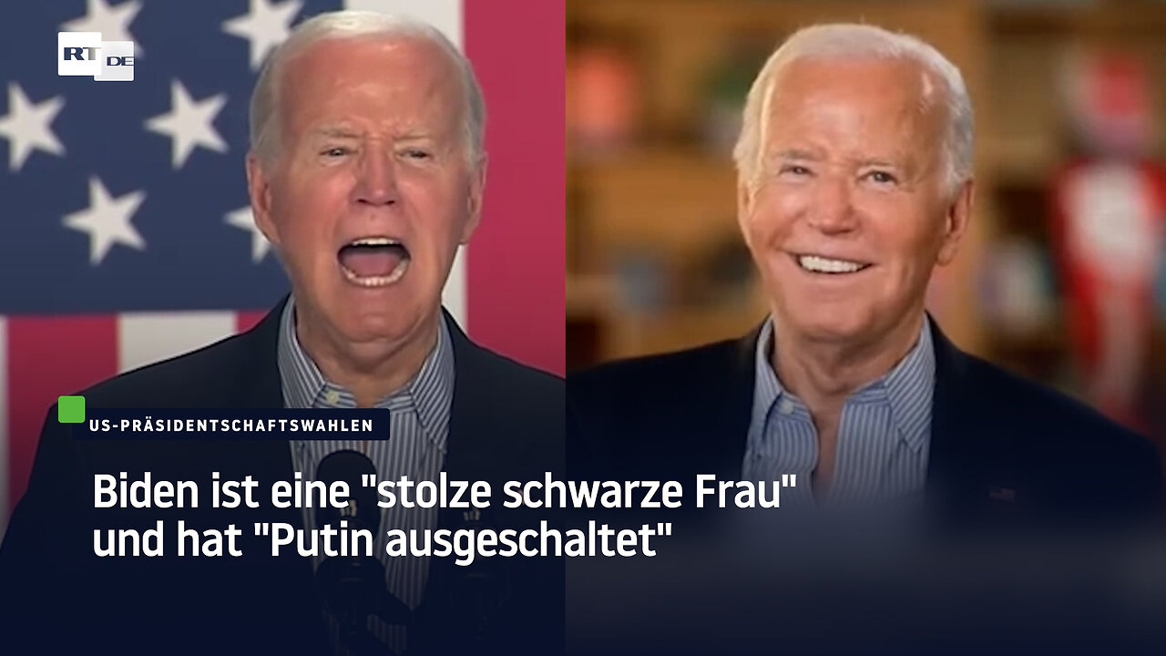 Biden ist eine "stolze schwarze Frau" und hat "Putin ausgeschaltet"