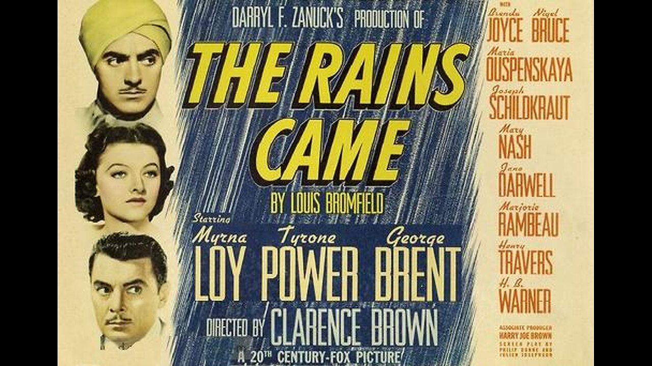 THE RAINS CAME 1938 Melodrama in India During a Monsoonal Devastation FULL MOVIE in HD