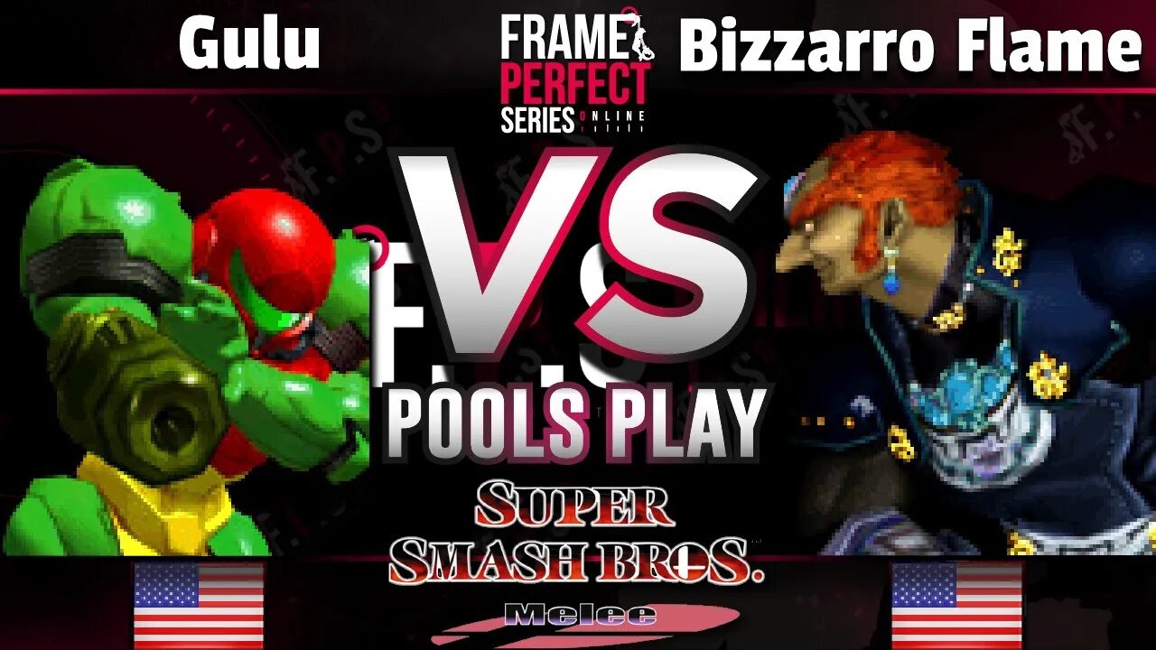 FPS2 Online Top 32 Qualifier - Gulu (Samus) vs. Bizzaro Flame (Ganondorf) - Smash Melee