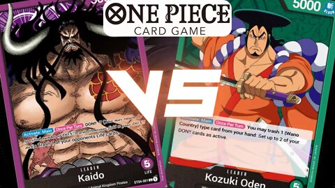 Kozuki Oden(Green) VS KAIDO(Purple) OPTCG BATTLE - ONE PIECE CARD GAME SET 1