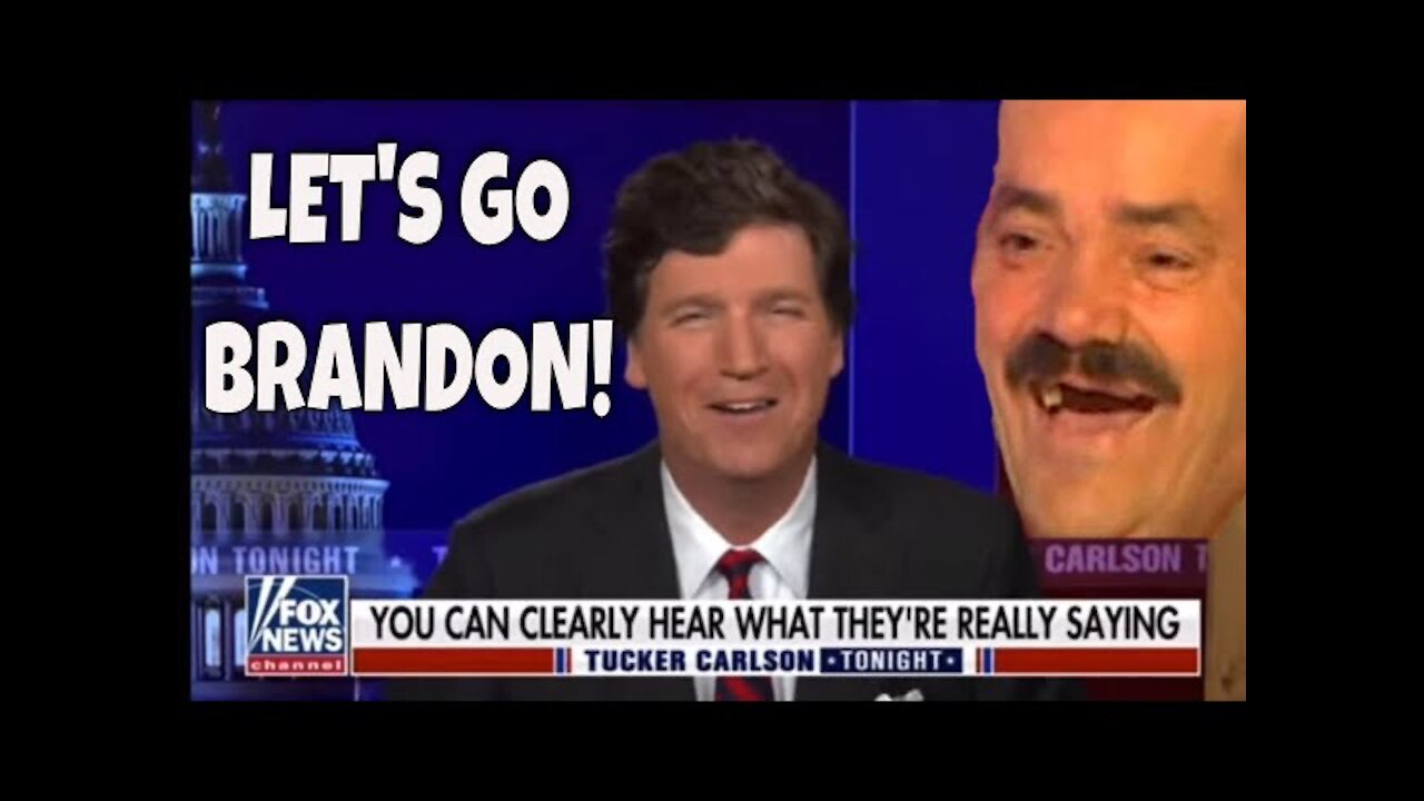 Let’s Go Brandon reaction by Tucker Carlson￼