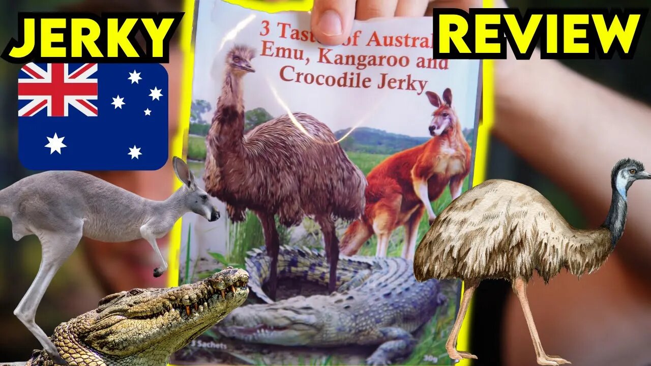 Australian EMU KANGAROO and CROCODILE JERKY Review