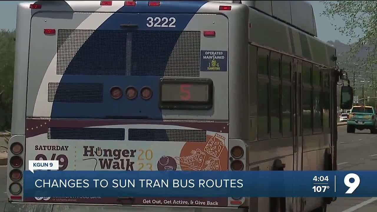 Changes may be coming to Sun Tran bus routes
