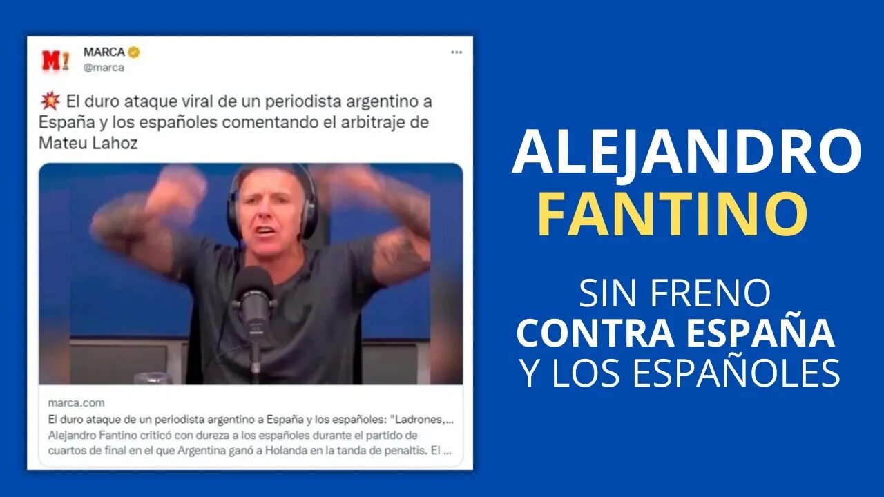 Mi respuesta a Fantino y su furia antiespañola