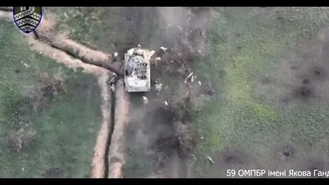 Ukrainian drones and artillery strike Russian positions ￼￼