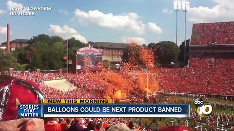 Balloons could be the next product banned