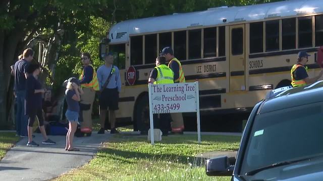 Two students injured in school bus crash in Fort Myers