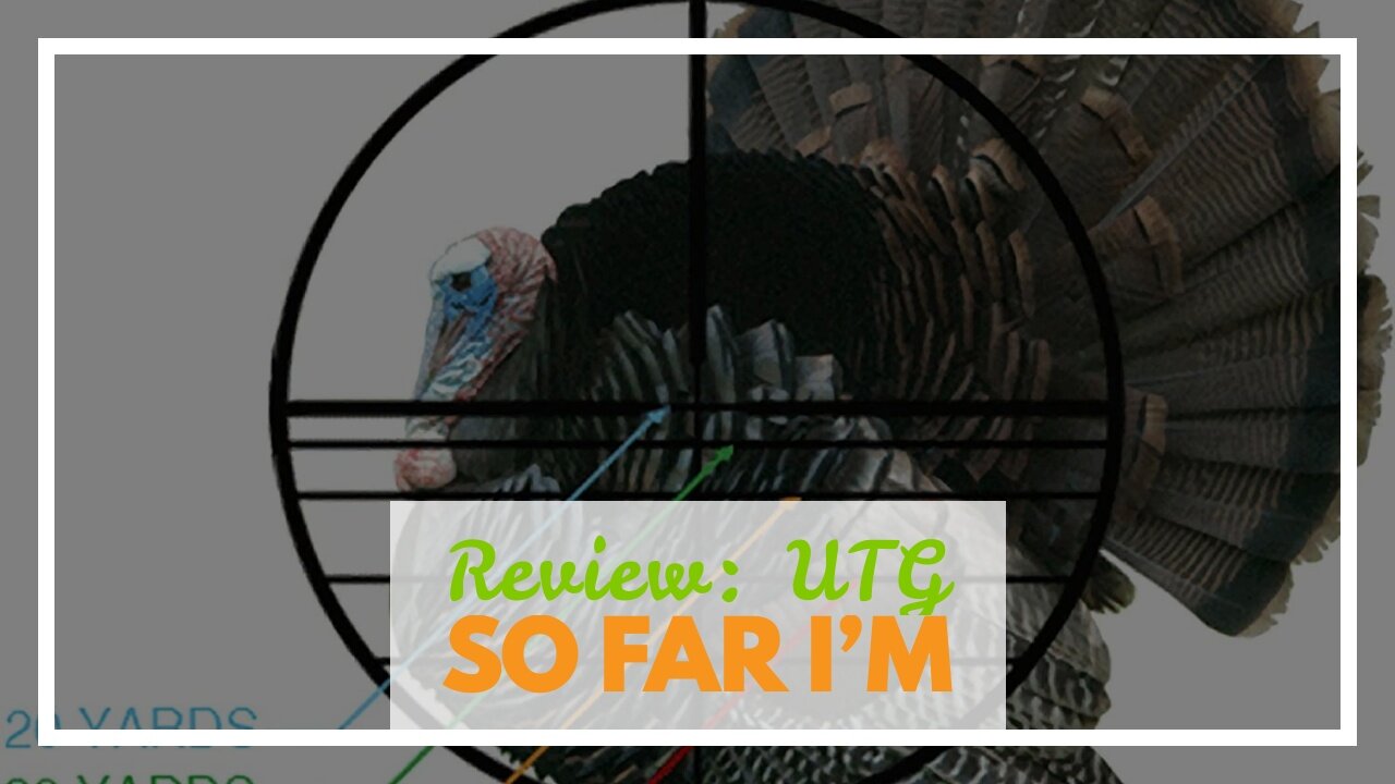 Review: UTG 4X32 1" Crossbow Scope, Pro 5-Step RGB Reticle, QD Rings