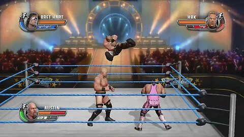 WWE All Stars - Bret Hart vs Stone Cold vs Shawn Michaels