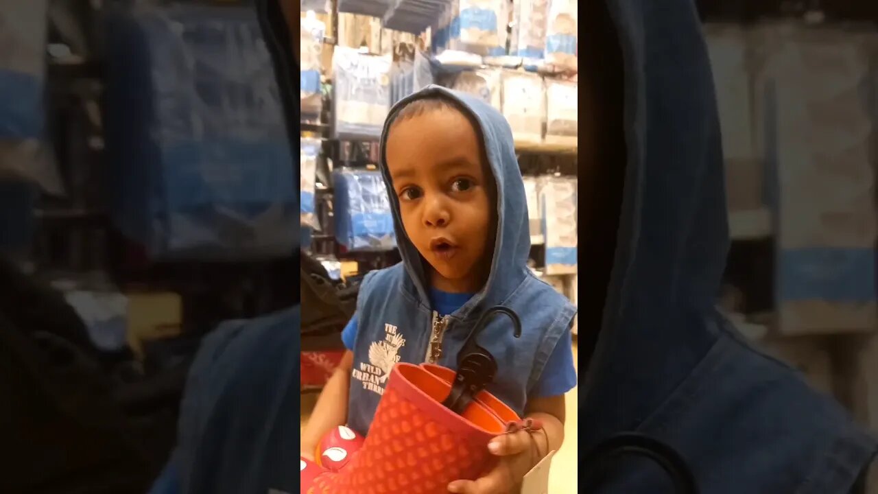 Mario playing with dinosaur boots and singing dino song