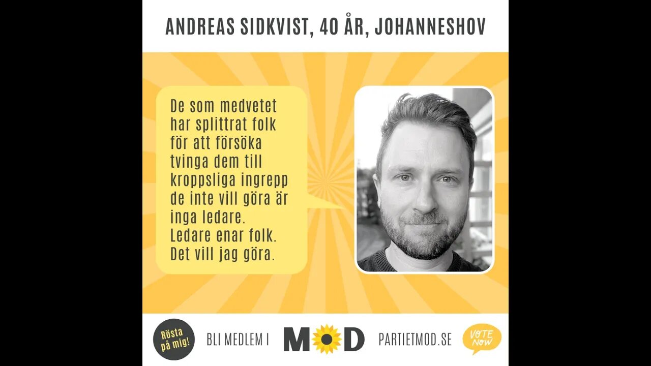 Andreas Sidkvist, 40 år Johanneshov