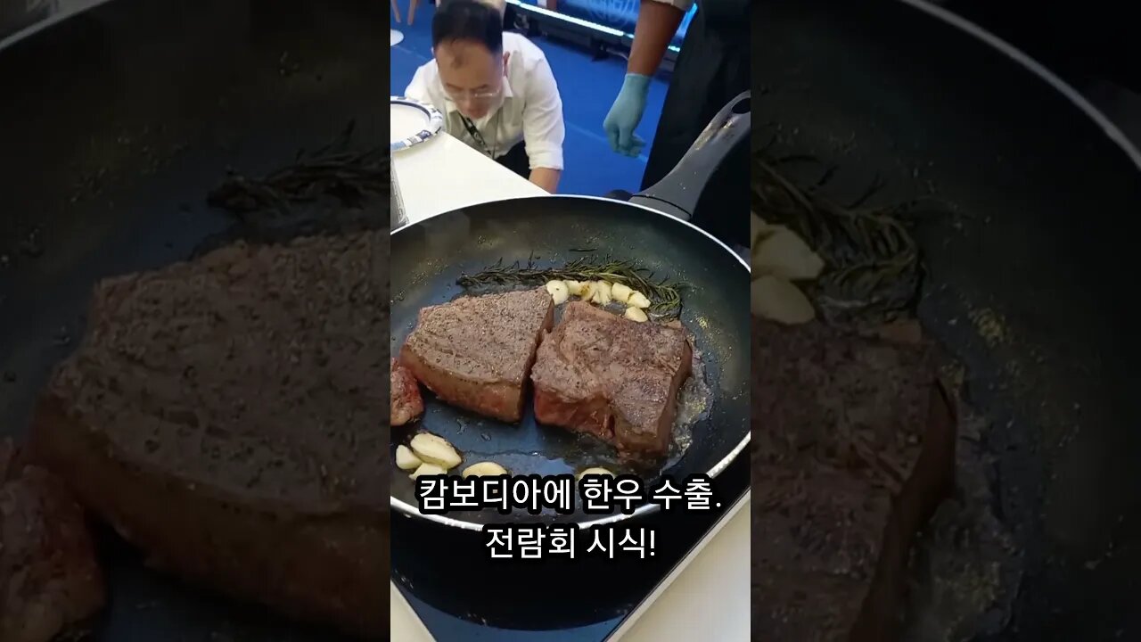 한우 캄보디아 수출, 식품 박람회 참가, 한우 시식 코너