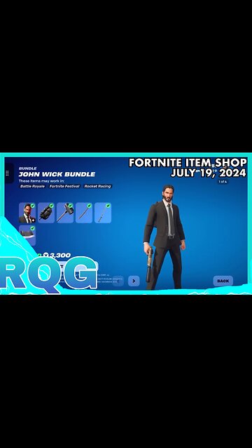 JOHN WICK IS BACK! FORTNITE ITEM SHOP (July 19, 2024)
