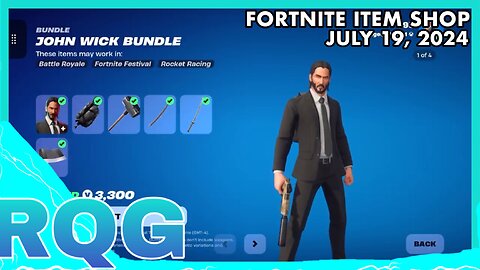 JOHN WICK IS BACK! FORTNITE ITEM SHOP (July 19, 2024)