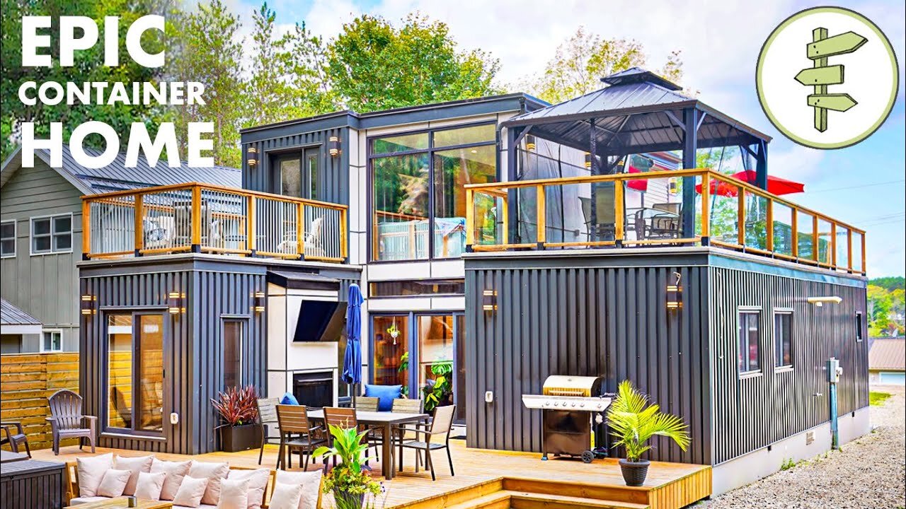 Home Built Out of SHIPPING CONTAINERS