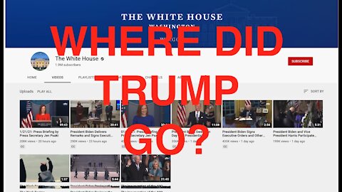 White House Youtube Channel Erased