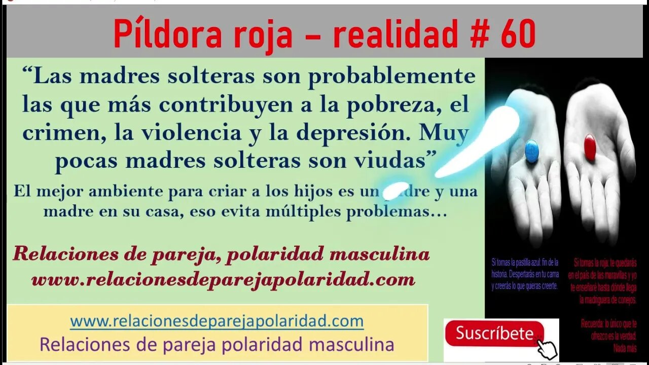 Píldora roja – realidad # 60