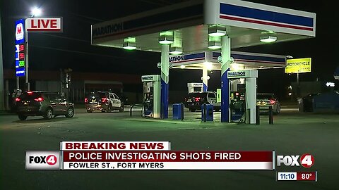 Police investigate scene at Fort Myers gas station on Fowler Street