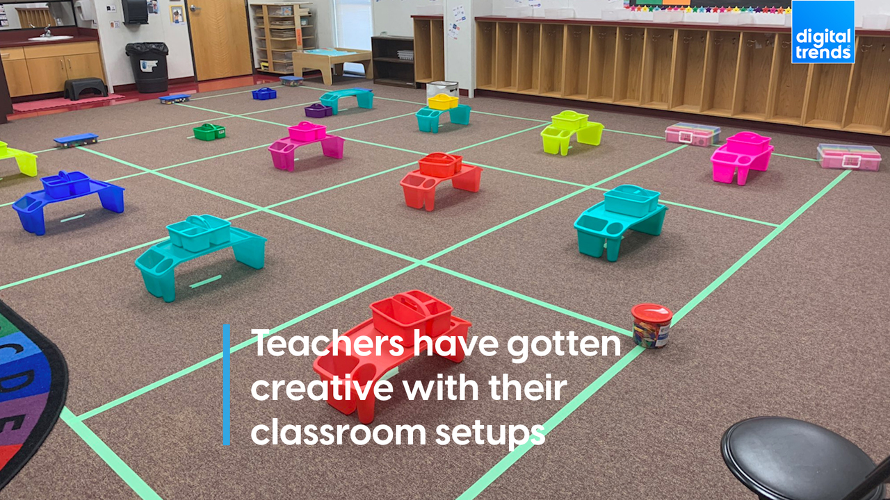 Teachers have gotten creative with their classroom setups