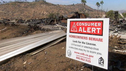 Fire victims at risk of getting scammed