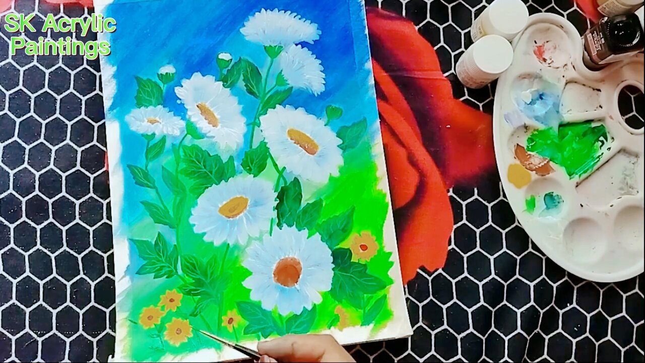 Basic Painting Tutorial - Spring Flowers