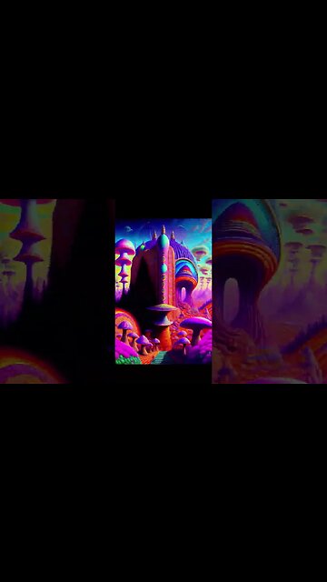Psychedelic Mushroom🍄PT10 Palace art#shorts