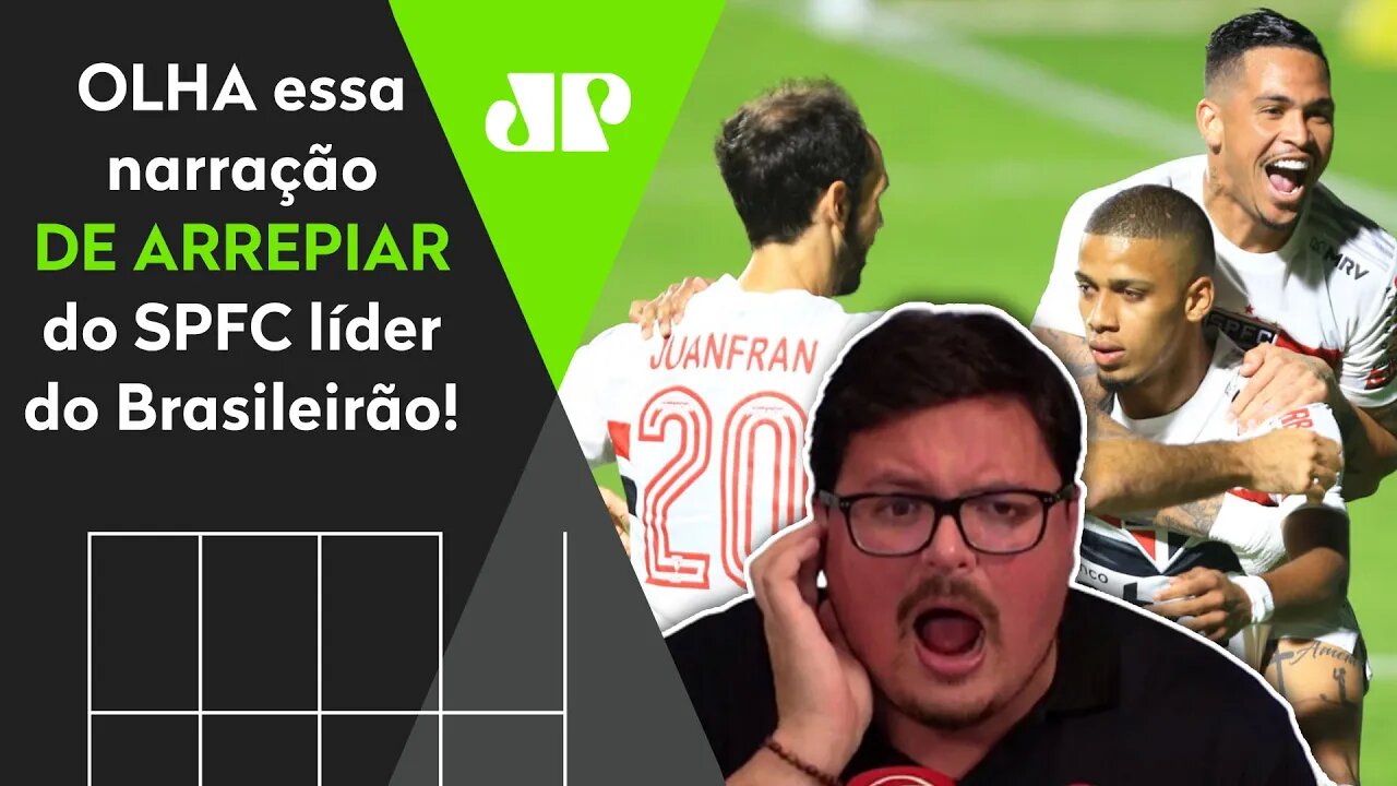 "O TRICOLOR É LÍDER!" OLHA essa narração DE ARREPIAR de Goiás 0 x 3 São Paulo!