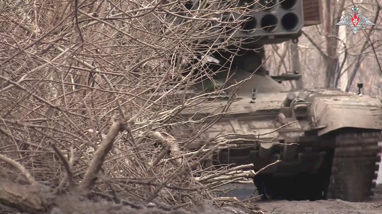 TOS-1A of the Russian troops destroyed the fortified points of the Armed Forces of Ukraine