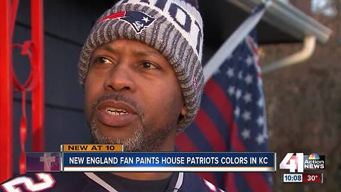 Metro Patriots fan goes all out for his team