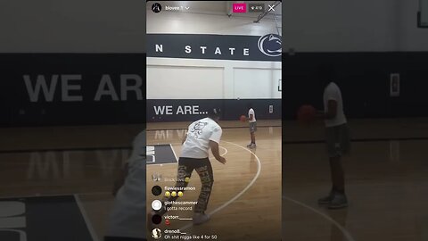 B Lovee Hooping On Instagram Live NEEDS HIS SHOOTER STATUS STRIPPED😂(13/04/23)