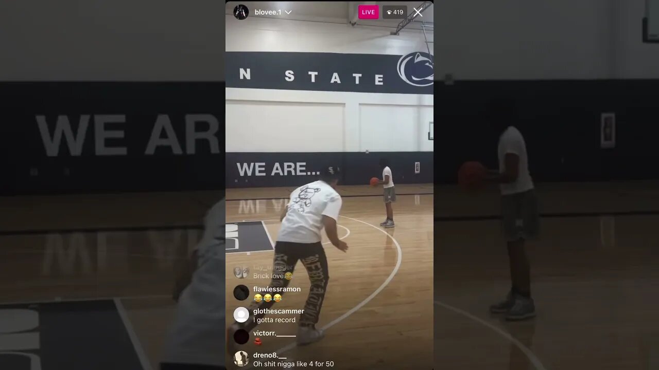 B Lovee Hooping On Instagram Live NEEDS HIS SHOOTER STATUS STRIPPED😂(13/04/23)