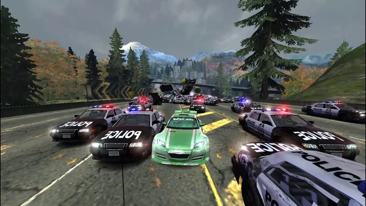 Luck or Skills 😱1,000,000 Police vs Mazda RX8 in NFSMW 2005😱 Witness the Epic Battle of the Century!