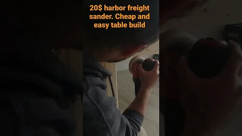 Sanding a Diningroom table with harbor freight Bauer 2.8