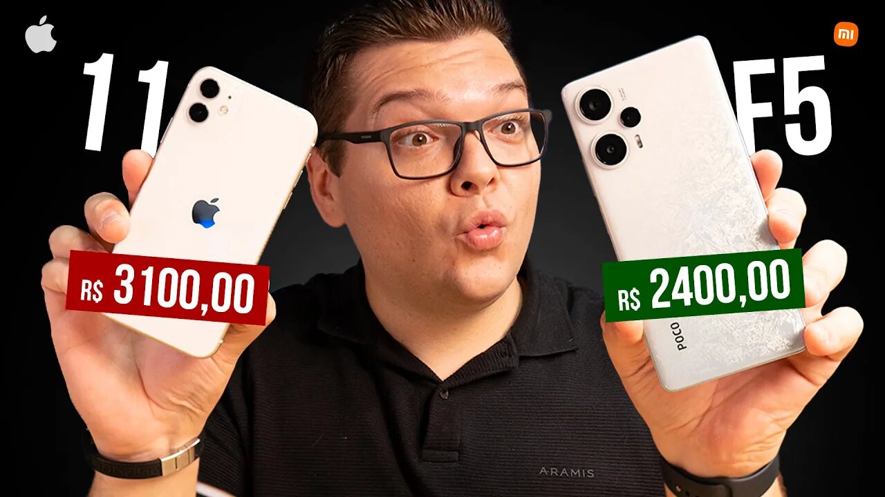 Comparei TUDO! iPhone 11 vs Poco F5 - Qual é o MELHOR